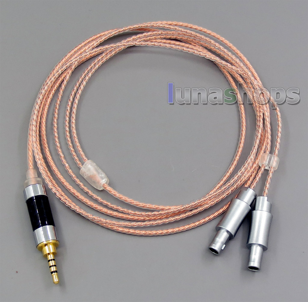 2.5mm Balanced OCC + Silver Plated Copper Cable For Sennheiser HD800 Headphone Headset