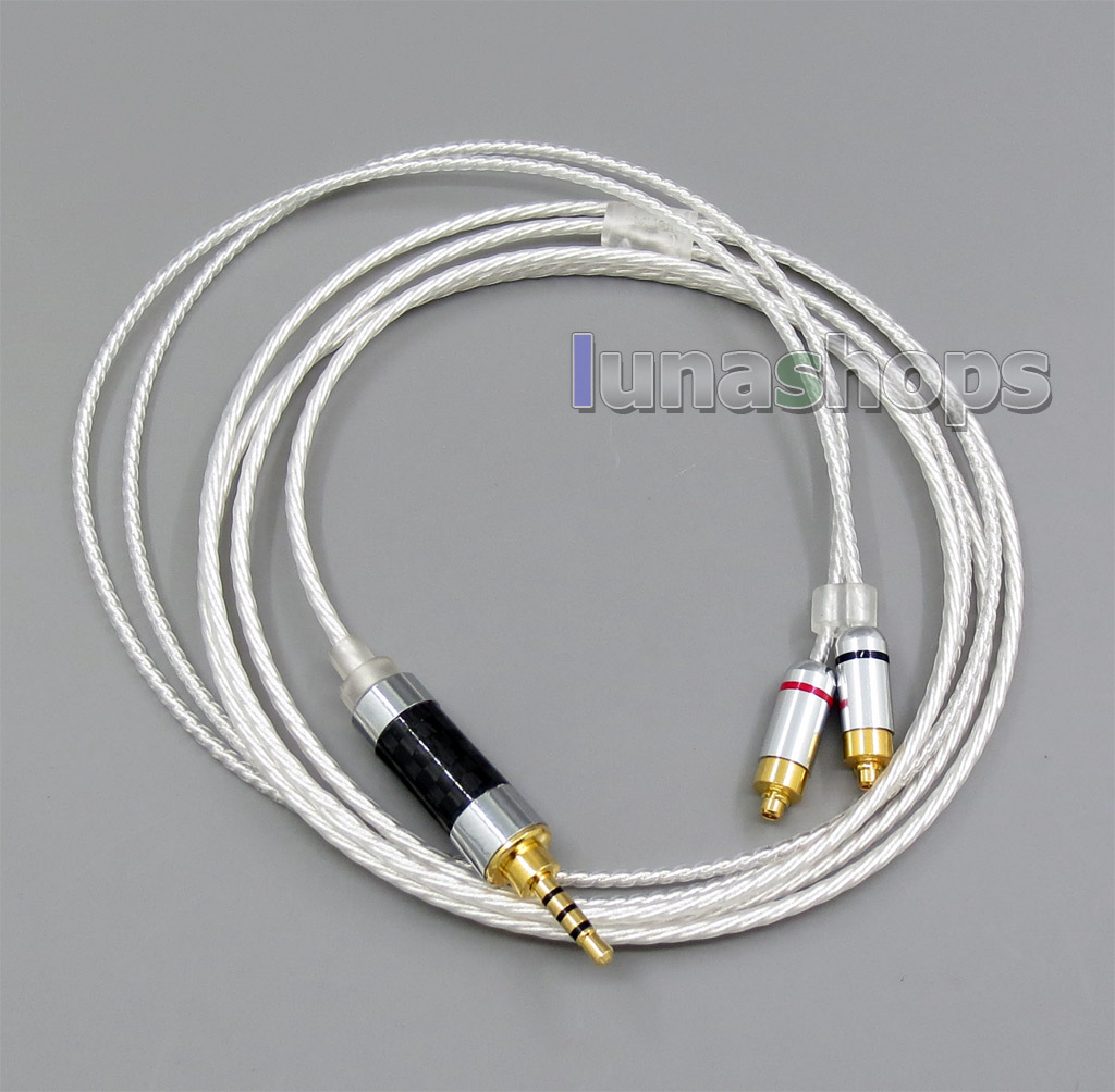 2.5mm Earphone Silver Plated Cable For DUNU DN-2002 2BA T5 2Dynamic Hybrid Headphone
