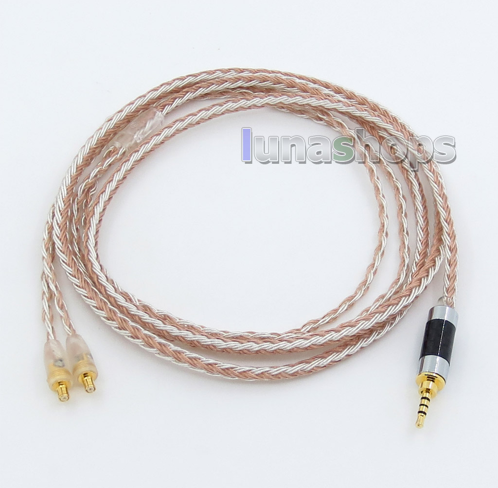 2.5mm 4pole TRRS Balanced 16 Core OCC Silver Mixed Headphone Cable For audio-technica ATH-CKS1100 E40 E50 ATH-E70 