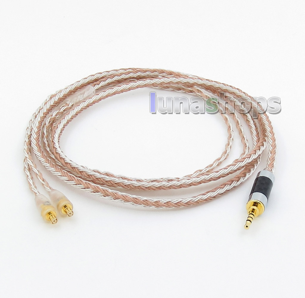 2.5mm 4pole TRRS Balanced 16 Core OCC Silver Mixed Headphone Cable For audio-technica ATH-CKS1100 E40 E50 ATH-E70 