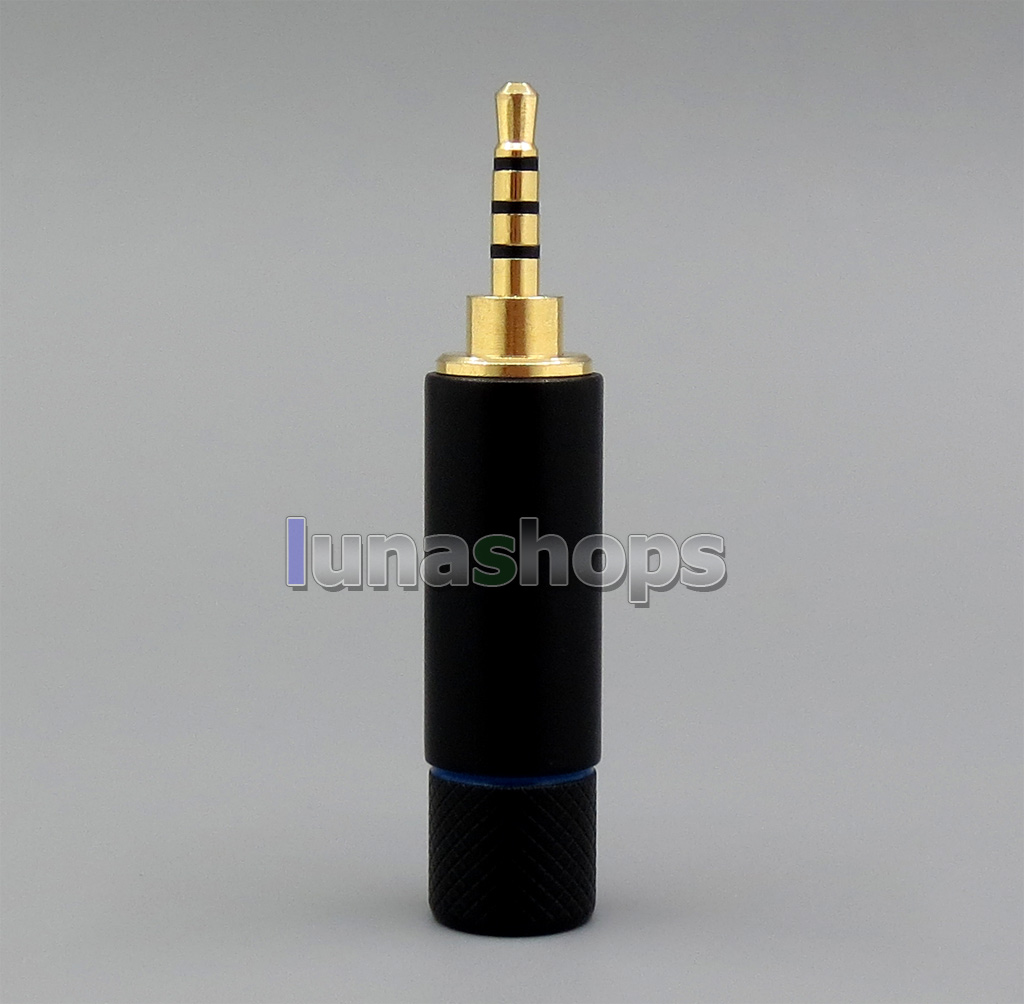 Black/Blue Ring 2.5mm 4poles TRRS Plug adapter For Astell & Kern AK380 AK240 AK100i II AK70