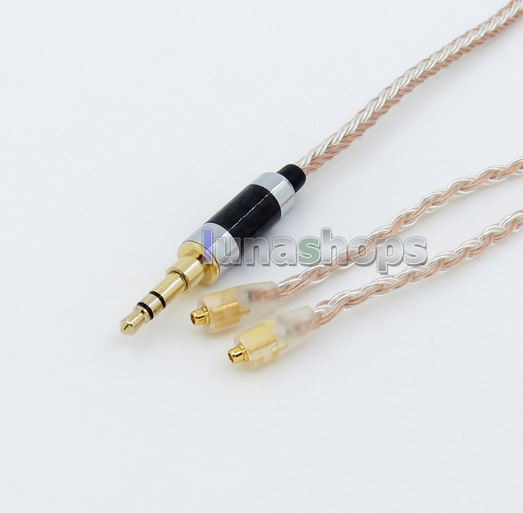 3.5mm 16 Cores OCC Silver Plated Mixed Headphone Cable For Westone W60 W50 W40 UM50 UM30 UM10