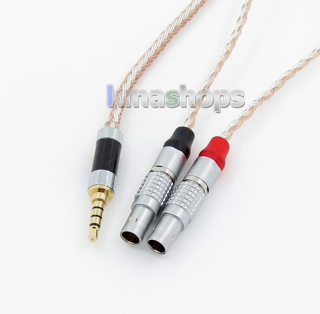 3.5mm 4pole TRRS Re-Zero Balanced 16 Core OCC Silver Mixed Earphone Cable For Focal Utopia Open Over Ear High Fidelity Circumaural