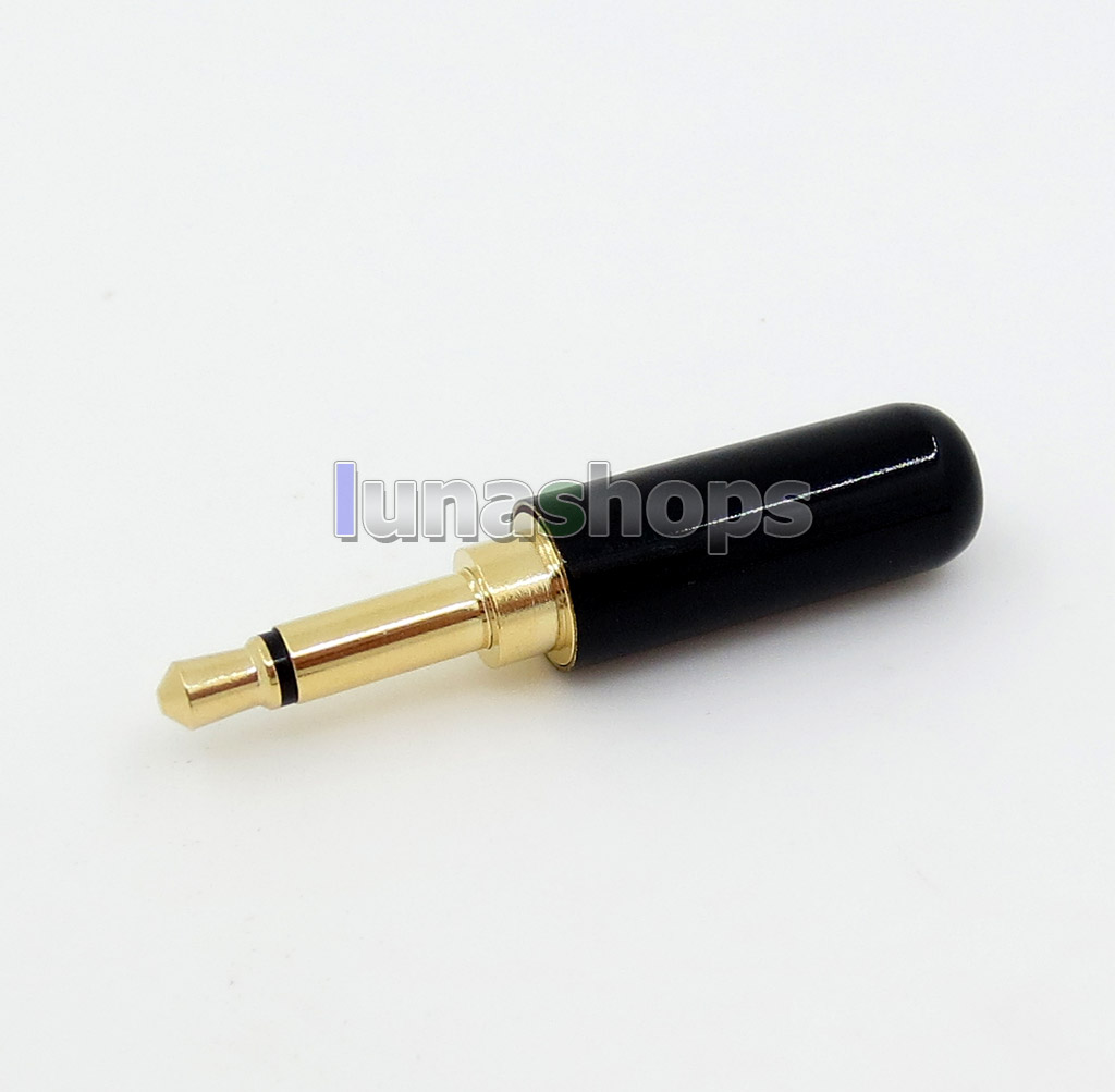 Mono Straight 3.5mm 2 poles Male phono DIY Solder Adapter For Headphone Headset cable