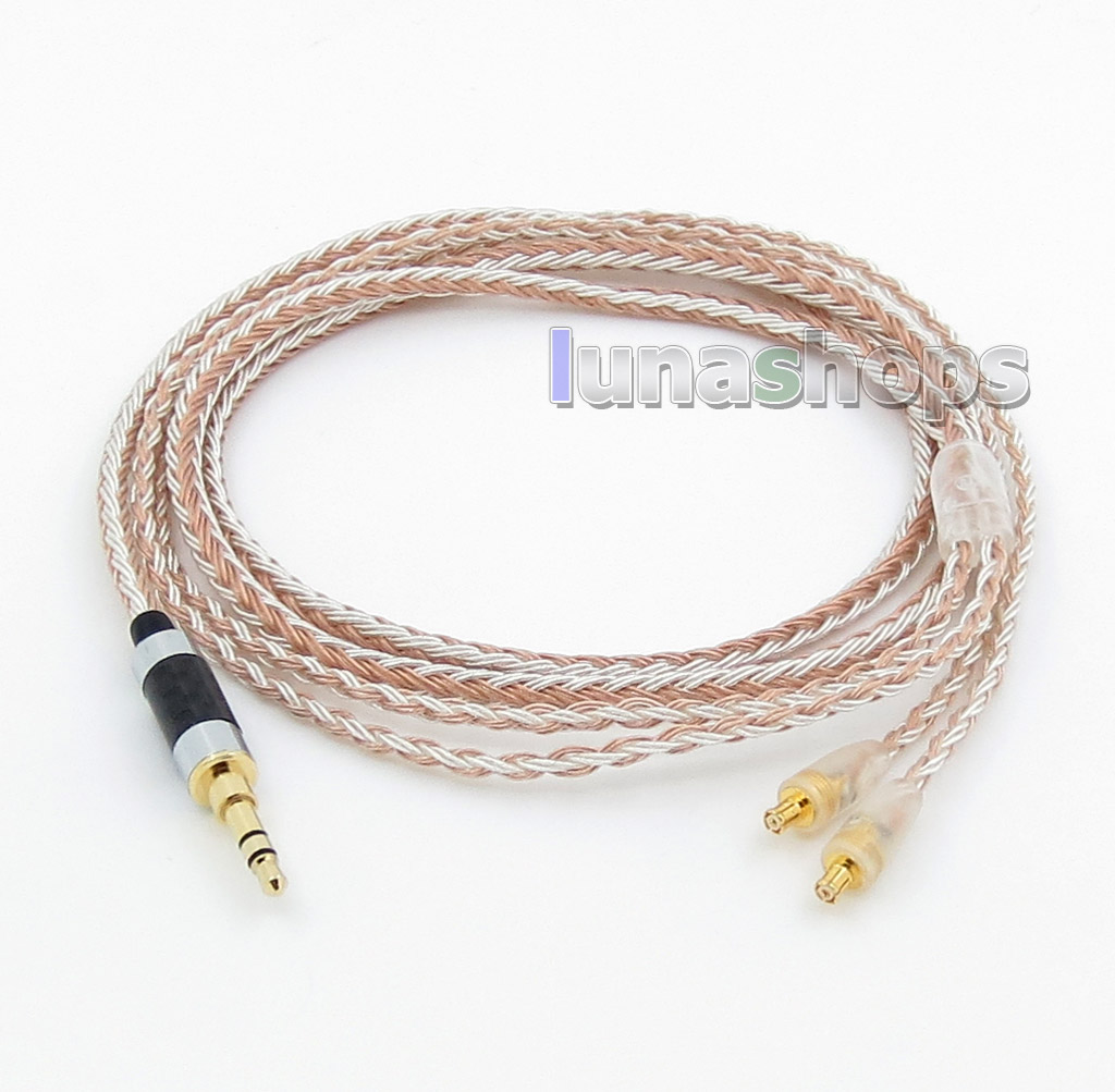 3.5mm 16 Cores OCC Silver Plated Mixed Headphone Cable For audio-technica ATH-CKS1100 ATH-E40 ATH-E50 ATH-E70 