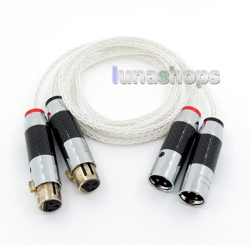 1.2m Acrolink FP-9133AG 8 Cores XLR 3 Pins Male to Female Speaker Hifi Cable (AG)(A+C)(CU)