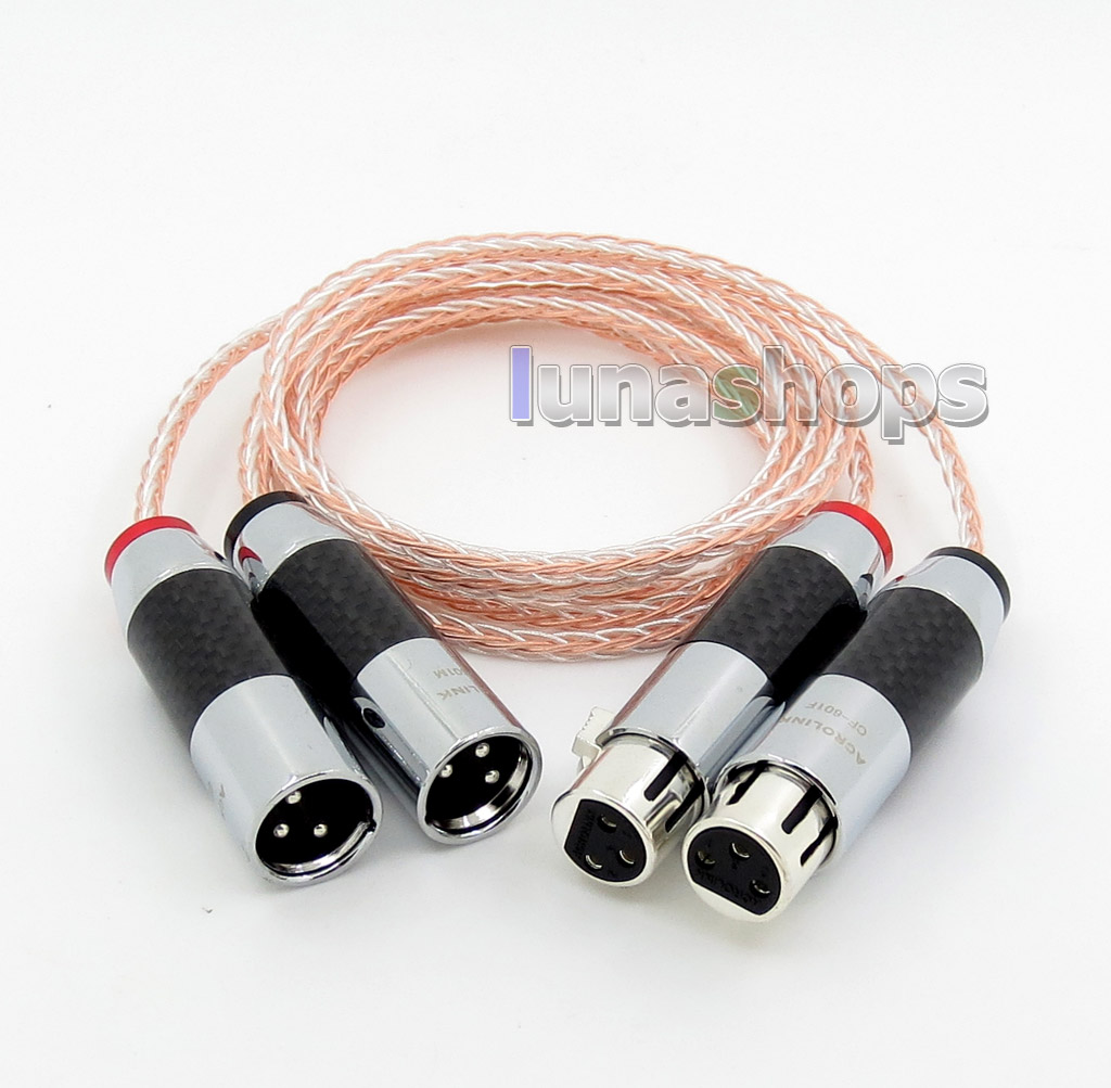 1.2m Acrolink FP-9133AG 8 Cores XLR 3 Pins Male to Female Speaker Hifi Cable (AG)(A+C)(CU)