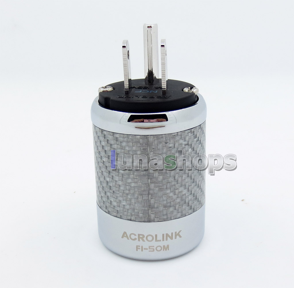 ACROLINK FI-50R NCF Carbon Rhodium Plated Power Male DIY Adapter Socket Freezing at -196 degree
