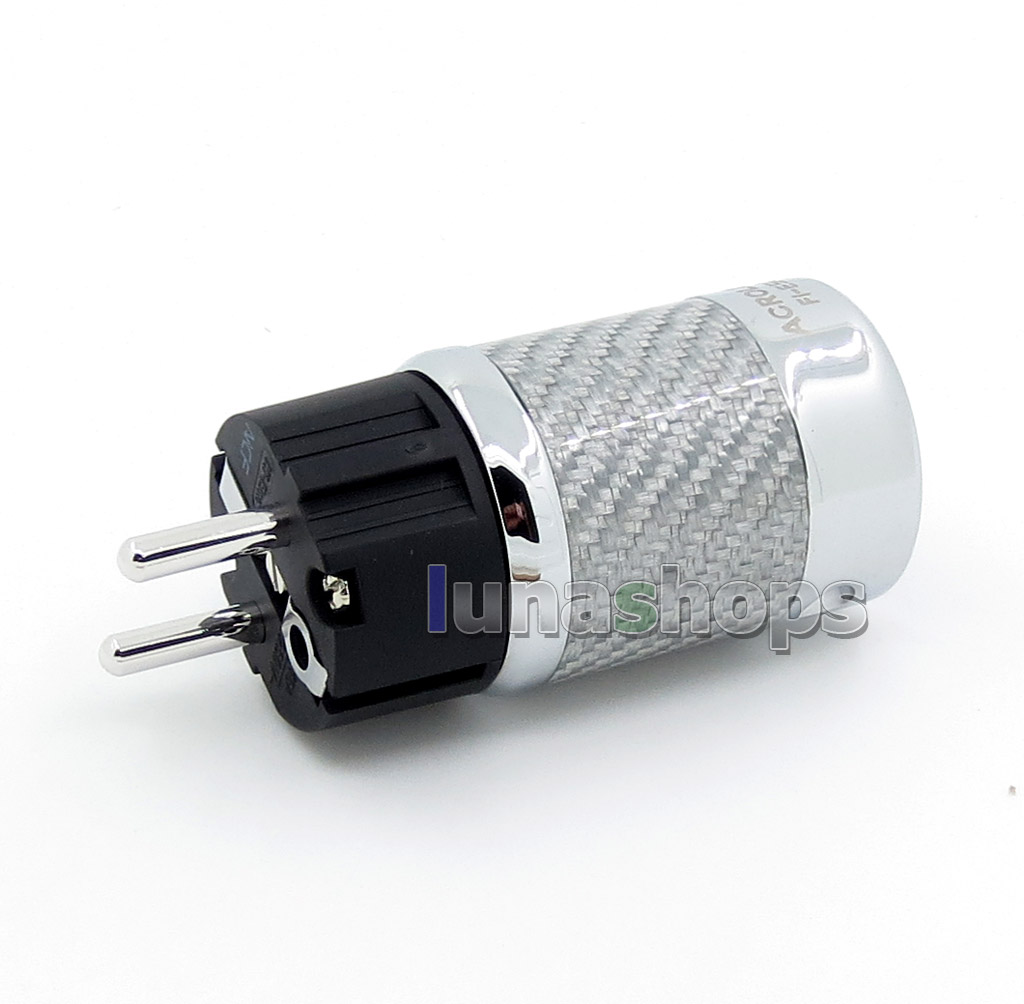 ACROLINK FI-50R EU NCF Carbon Rhodium Plated Power Male DIY Adapter Socket Freezing at -196 degree