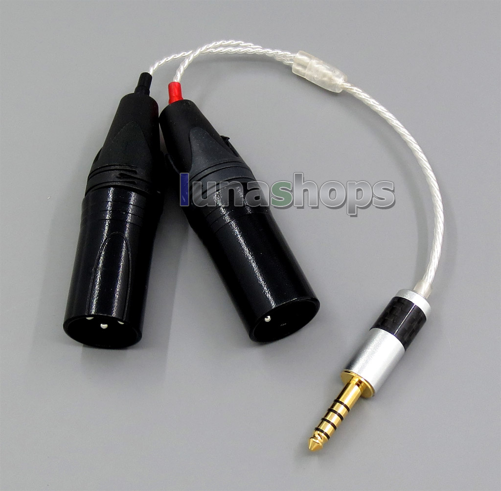 4.4mm Balanced To 3pin XLR Male Audio Silver Cable For Sony PHA-2A TA-ZH1ES NW-WM1Z NW-WM1A AMP Player 