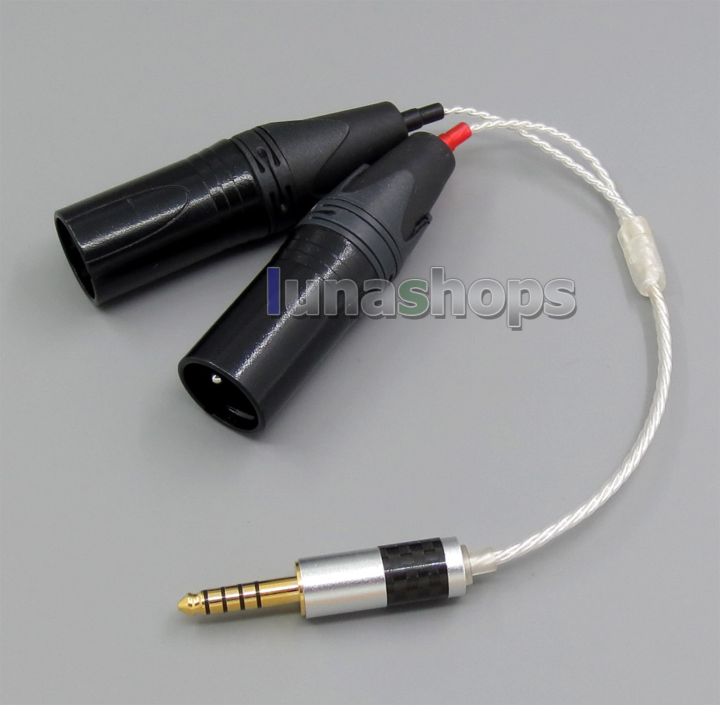 4.4mm Balanced To 3pin XLR Male Audio Silver Cable For Sony PHA-2A TA-ZH1ES NW-WM1Z NW-WM1A AMP Player 