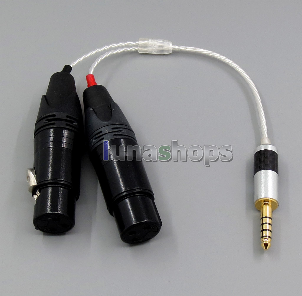 4.4mm Balanced To 3pin XLR Female Audio Silver Cable For Sony PHA-2A TA-ZH1ES NW-WM1Z NW-WM1A AMP Player 
