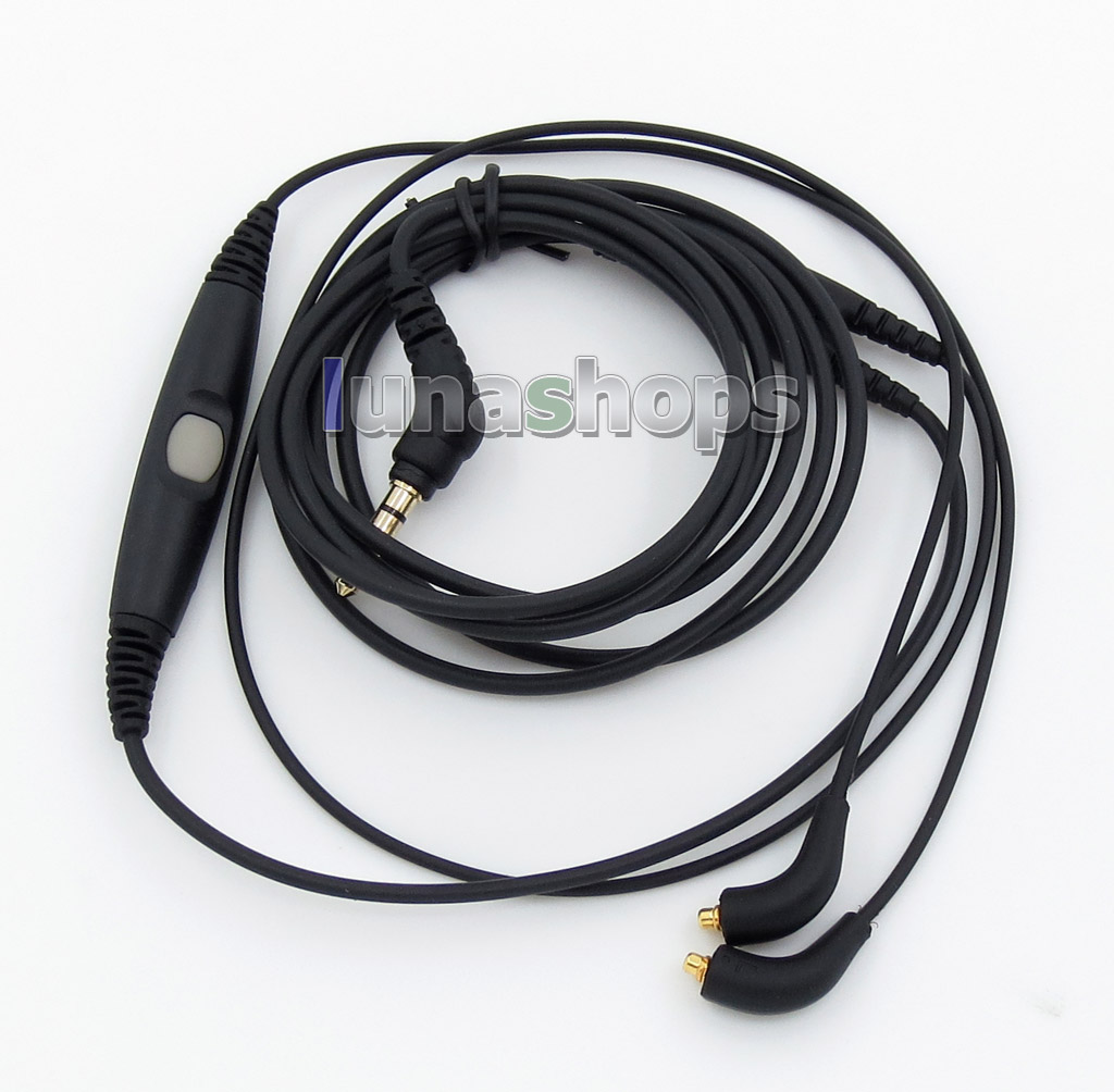 With Mic Remote Audio Cable For Android Iphone Shure SE215 SE315 SE425 SE535 SE846 Headphone 