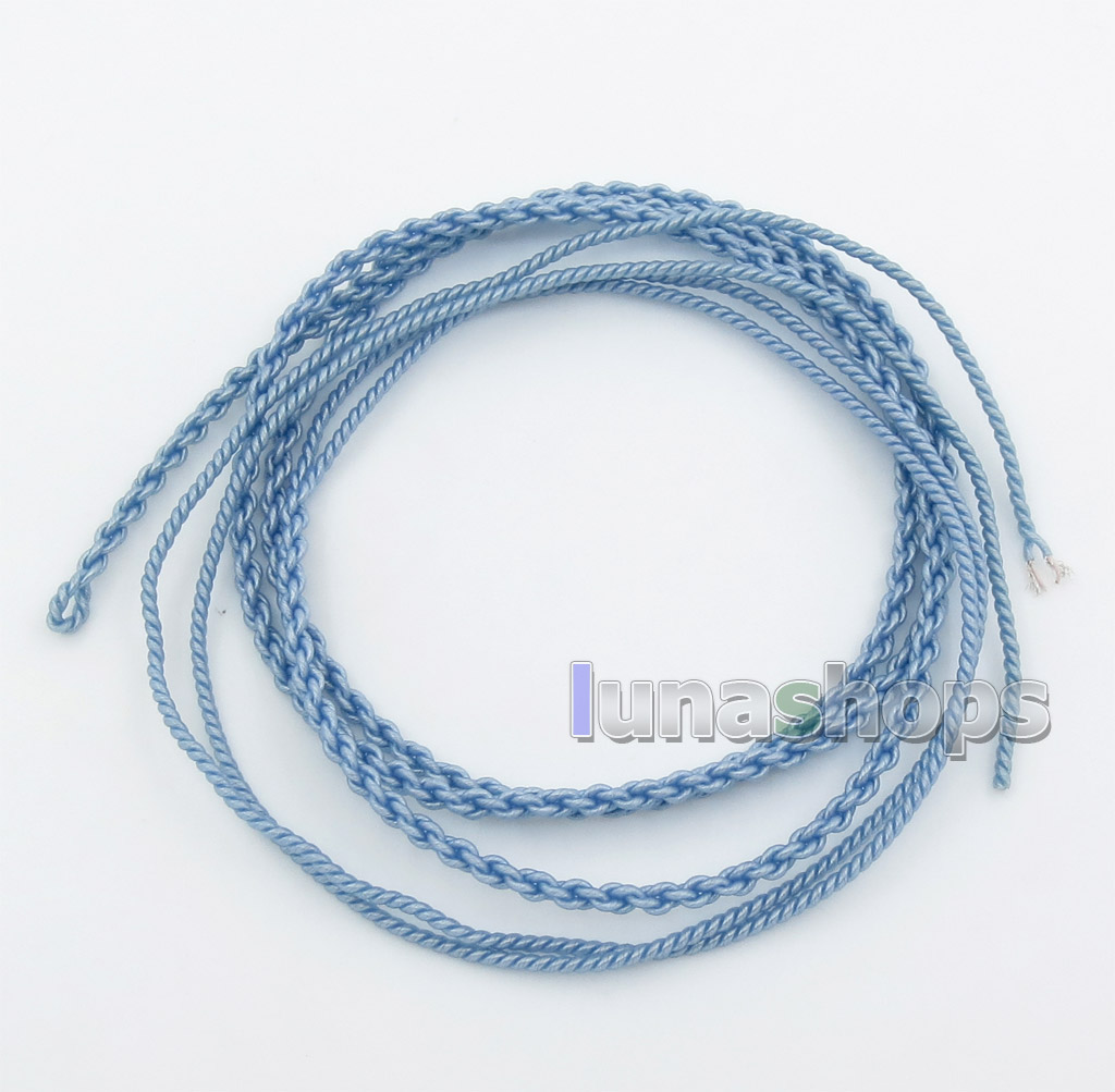 Semi-finished Extremely Soft PVC OCC Golden + Silver Plated Mixed Bulk Shielding DIY Earphone Cable Wires