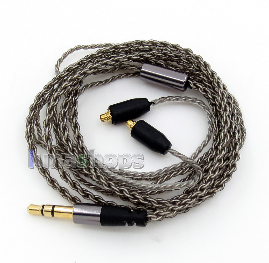 With Earphone PVC OCC Silver Plated Cable For Shure SE215 SE315 SE425 SE535 SE846