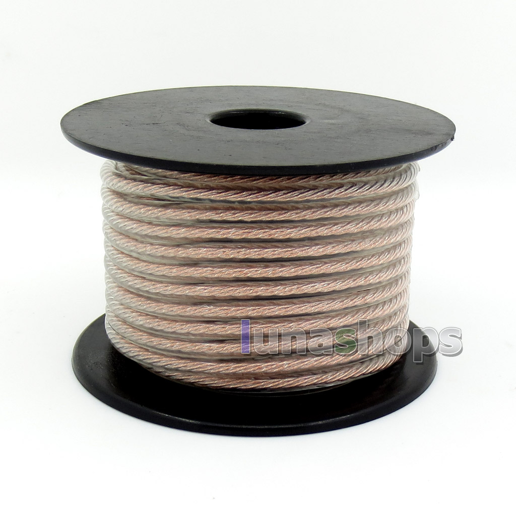 100m Bulk OCC + Silver Plated Mixed Bulk 4 Cores DIY Earphone Cable Wires