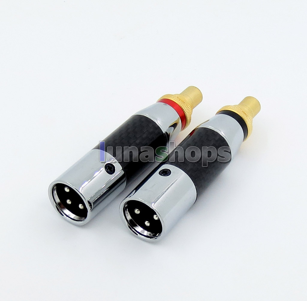 1 Pair Acrolink cf-601m XLR 3 Pin Male To RCA Female Audio HiFi Adapter Converter