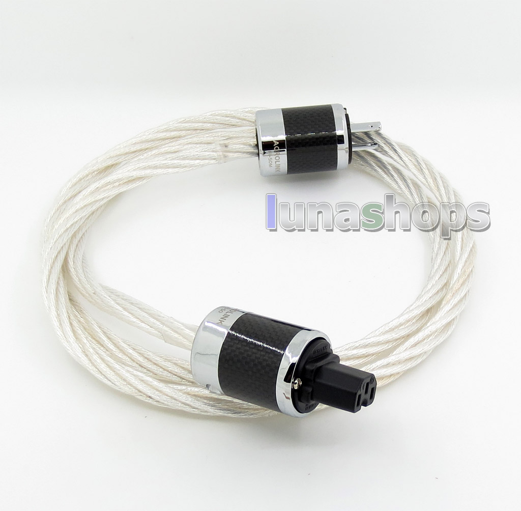 1.8m ACROLINK AC-6660(CU) OCC / Silver Plated Mixed Power 6*6 HiFi Power Supply Cable (AG)(A+C)(CU)