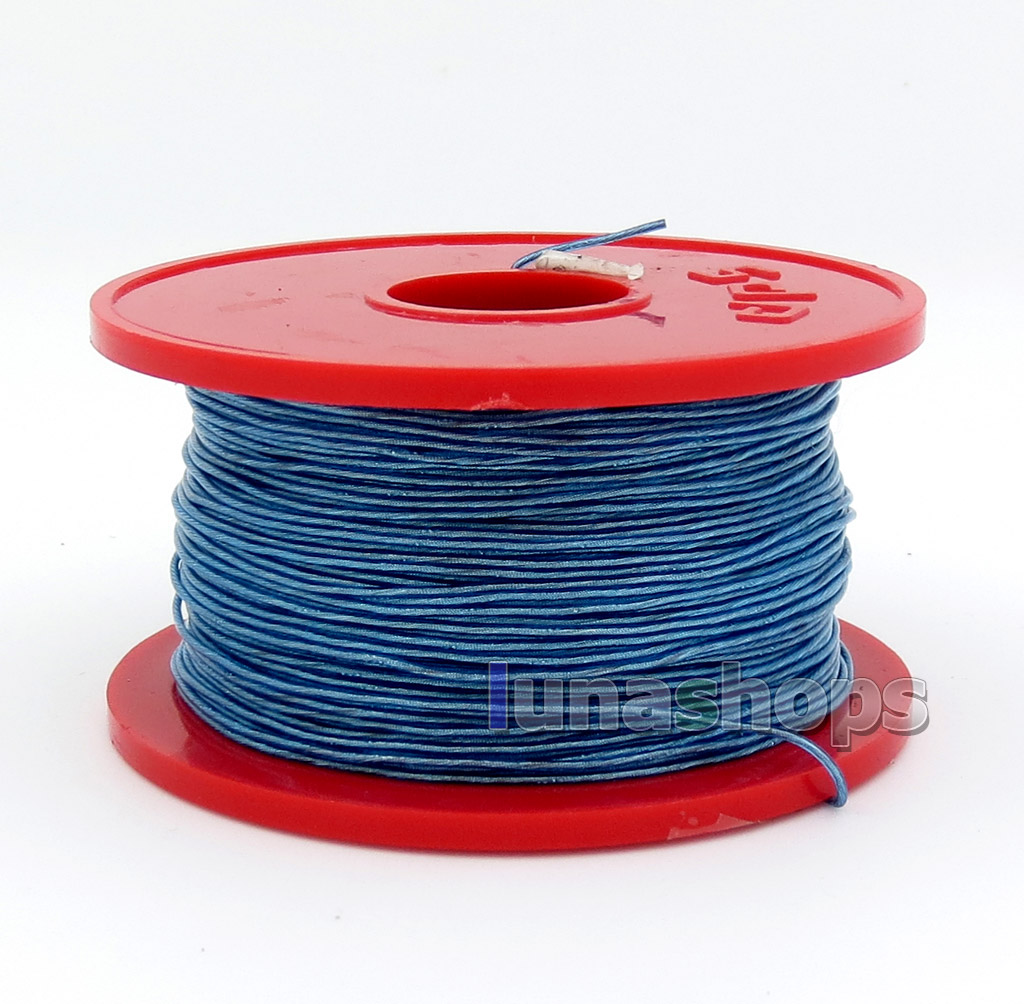 30m Acrolink 6n OCC 34AWG UV-PVC core single Crystal copper Foil Around 50d OD 0.8mm DIY cable ID32