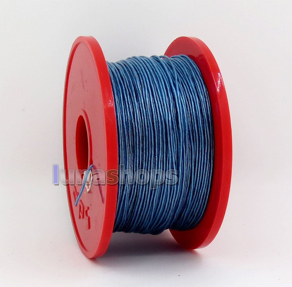 30m Acrolink 6n OCC 34AWG UV-PVC core single Crystal copper Foil Around 50d OD 0.8mm DIY cable ID32