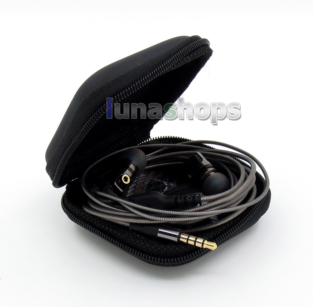 DC port In Ear Sport Metal 10mm Speaker 3.5mm Stereo Earphone Cable Changeable