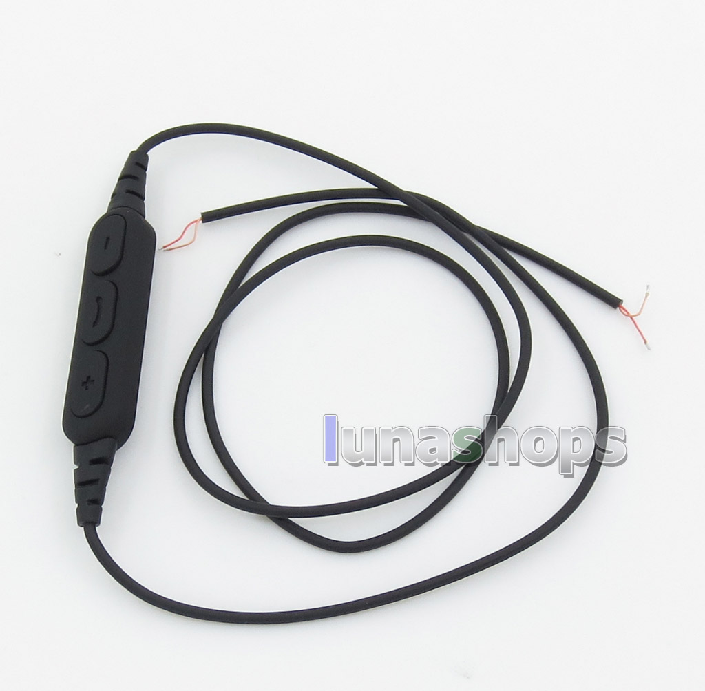 Semi-Finished Aluminum Foil Mic Remote Wireless Bluetooth Earphone Cable For DIY Custom Repair 
