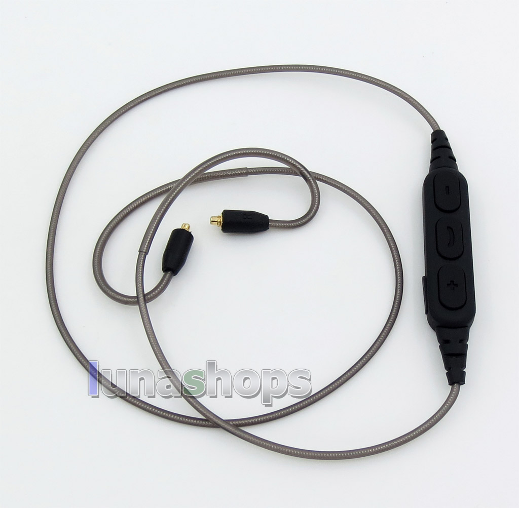 Aluminum Foil Mic Remote Wireless Bluetooth Earphone Cable For MMCX Shure se535 se846 se315 se215