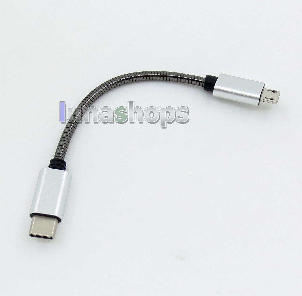 Earphone AMP Amplifier Cable Converter Adapter For Type C To Micro USB FiiO Q1MarKⅡ Q1ll 