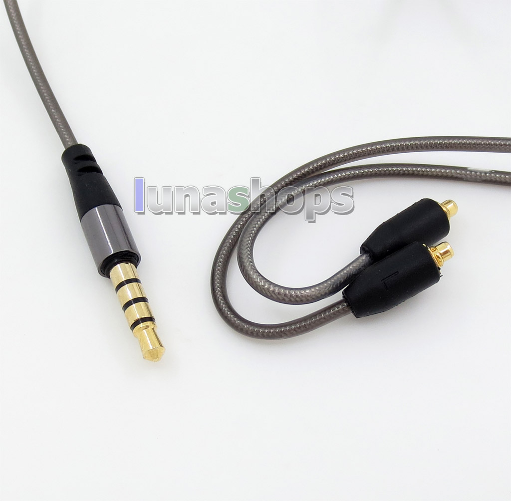 With Earphone Hook Aluminium Foil Mic Control TPE Cable For Shure SE215 SE315 SE425 SE535 SE846