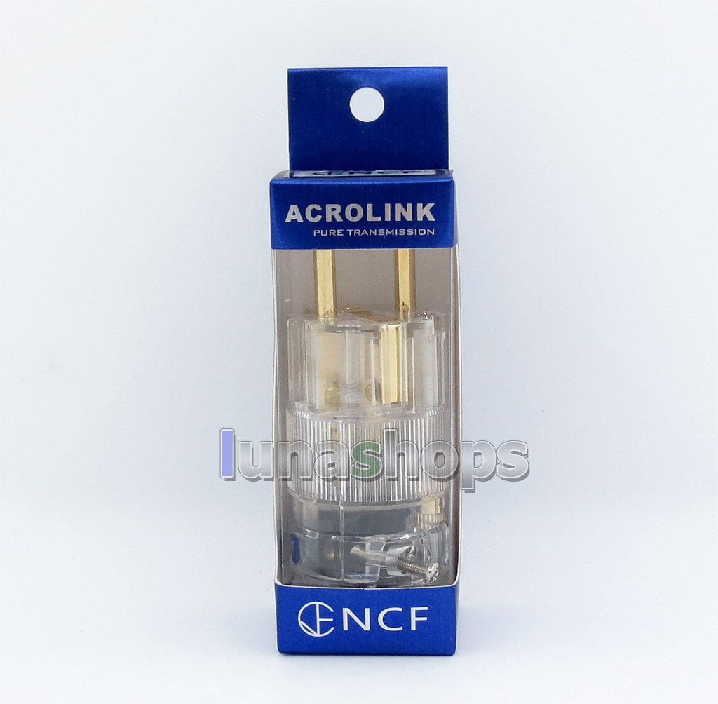 Acrolink fp-e25(G) Pure Transmission NCF Gold plated Power DIY Custom Male Adapter Plug