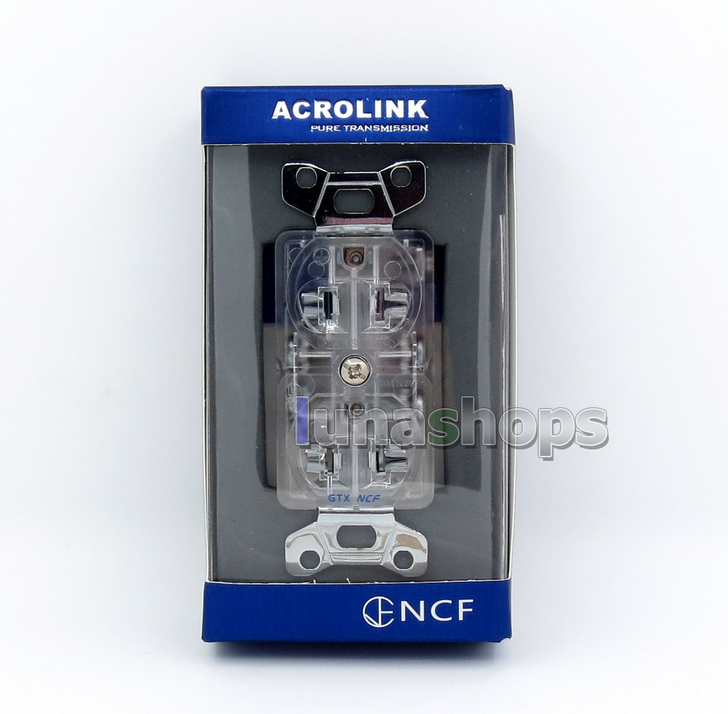 Acrolink refrigeration Series GTX NCF Pure Transmission Hi-End-R Power Plug Adapter Socket Rhodium plated