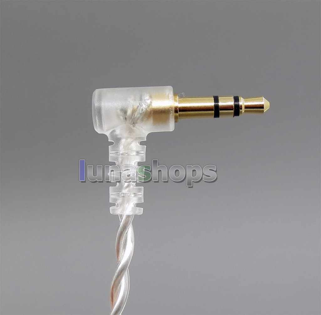 Pure Silver Shielding Earphone Cable For MMCX Plug Shure se535 se846 se215 Earphone cable