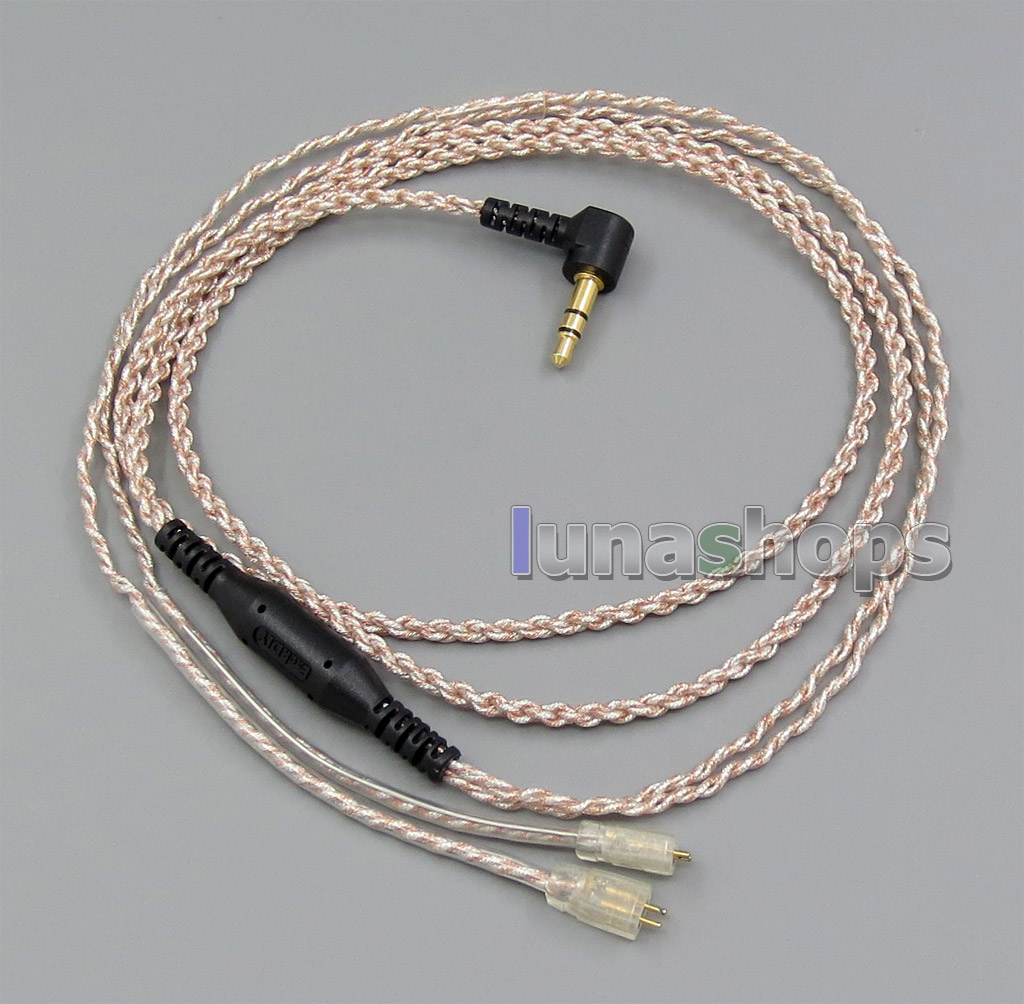 EachDIY Earphone Silver Plated OCC Mixed Foil PU Cable For Ultimate Ears UE TF10 TripleFi 15vm M-Audio
