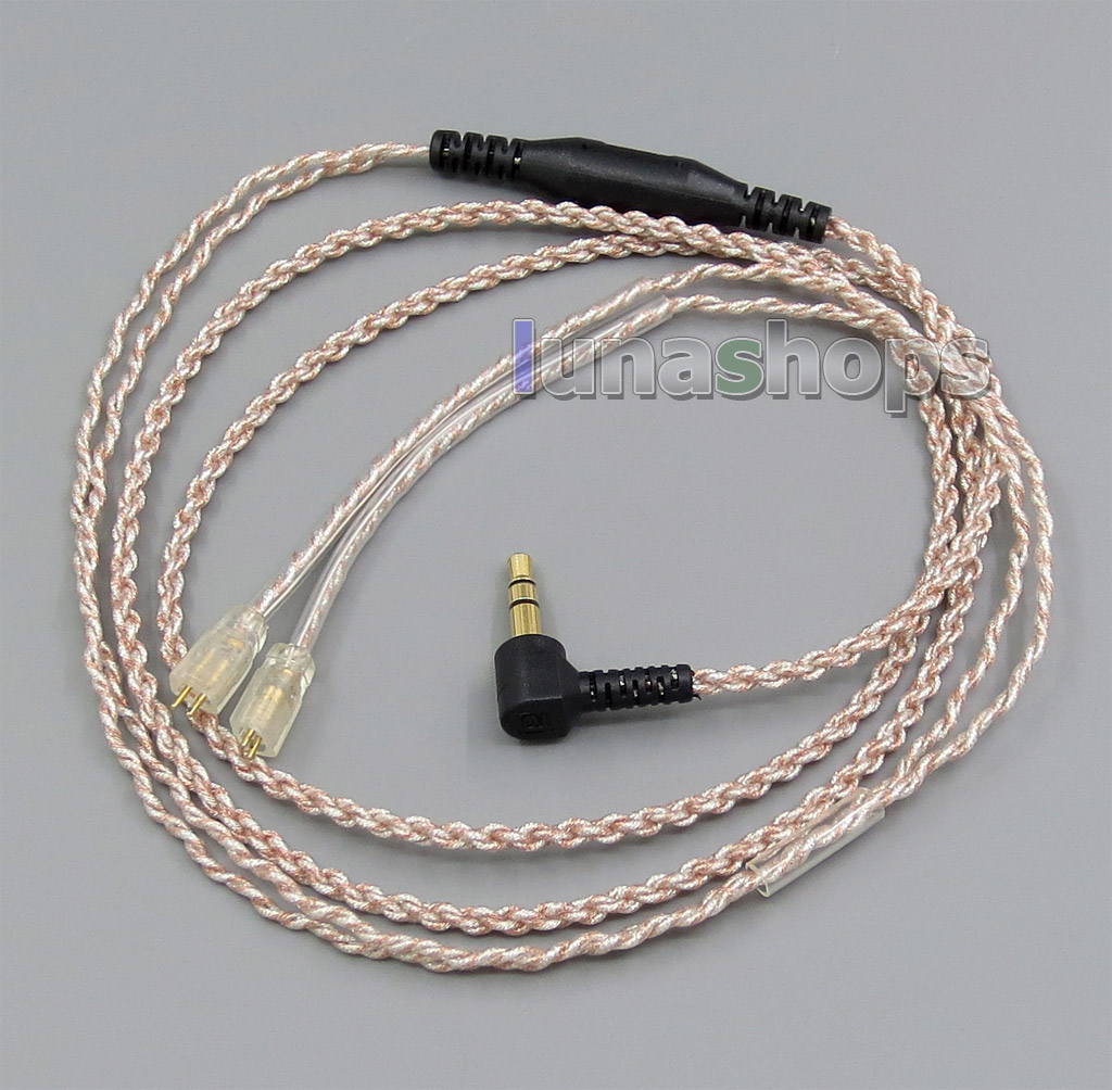 EachDIY Earphone Silver Plated OCC Mixed Foil PU Cable For Ultimate Ears UE TF10 TripleFi 15vm M-Audio