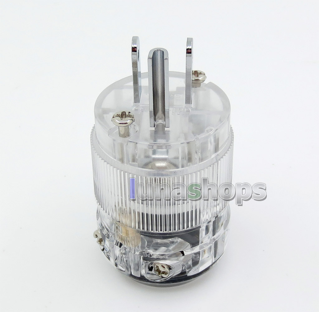 Acrolink fp-25(R) Pure Transmission NCF Rhodium plated Power DIY Custom Male Adapter Plug