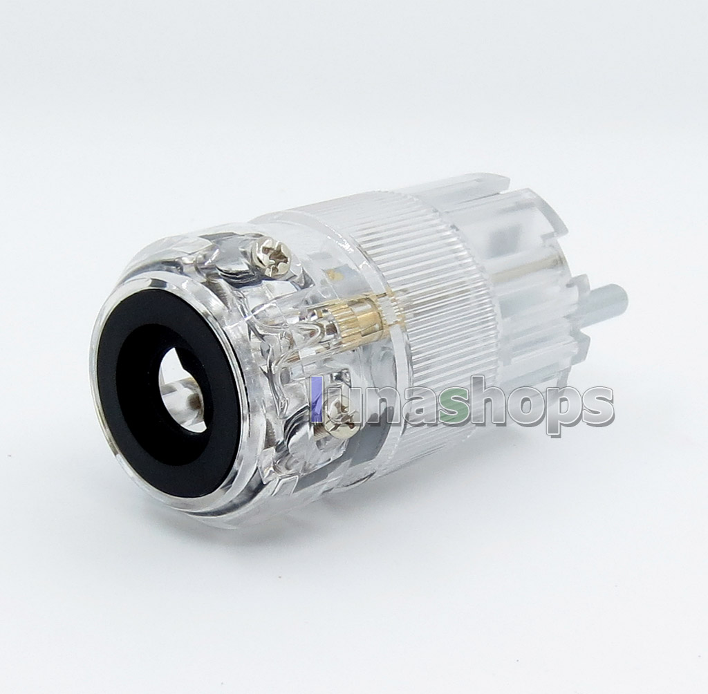 Acrolink EU fp-e25(R) Pure Transmission NCF Rhodium plated Power DIY Custom Male Adapter Plug
