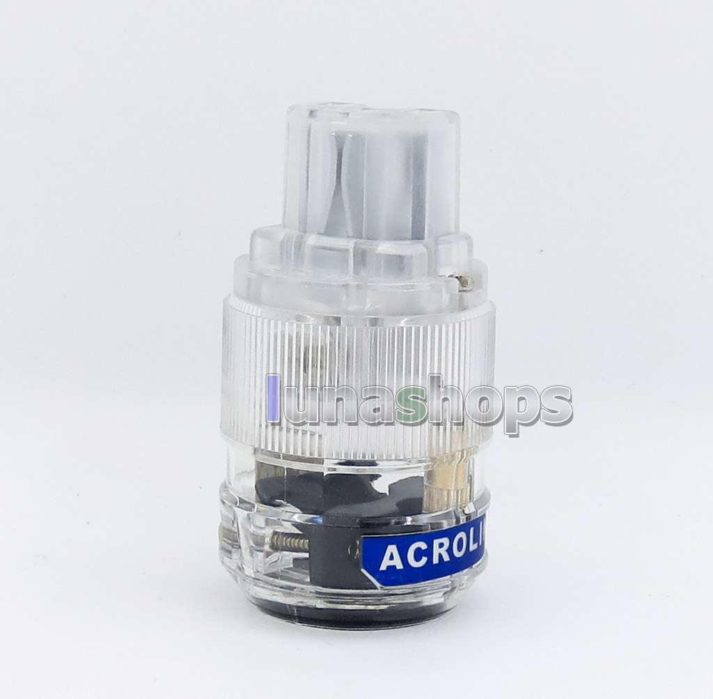 Acrolink fc-25(R)Pure Transmission NCF Rhodium plated Power DIY Custom Female Adapter Plug