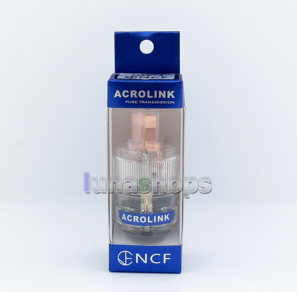 Acrolink fp-25(CU)Pure Transmission NCF Red Copper Power DIY Custom Female Adapter Plug