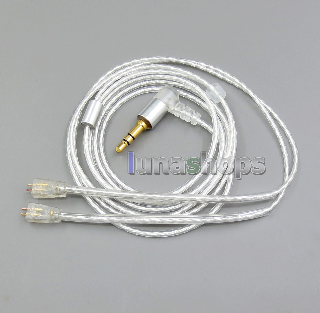 1.2m GY-Seiris 5N OCC Silver Plated PVC Cable For Ultimate Ears UE TF10 TripleFi 15vm M-Audio