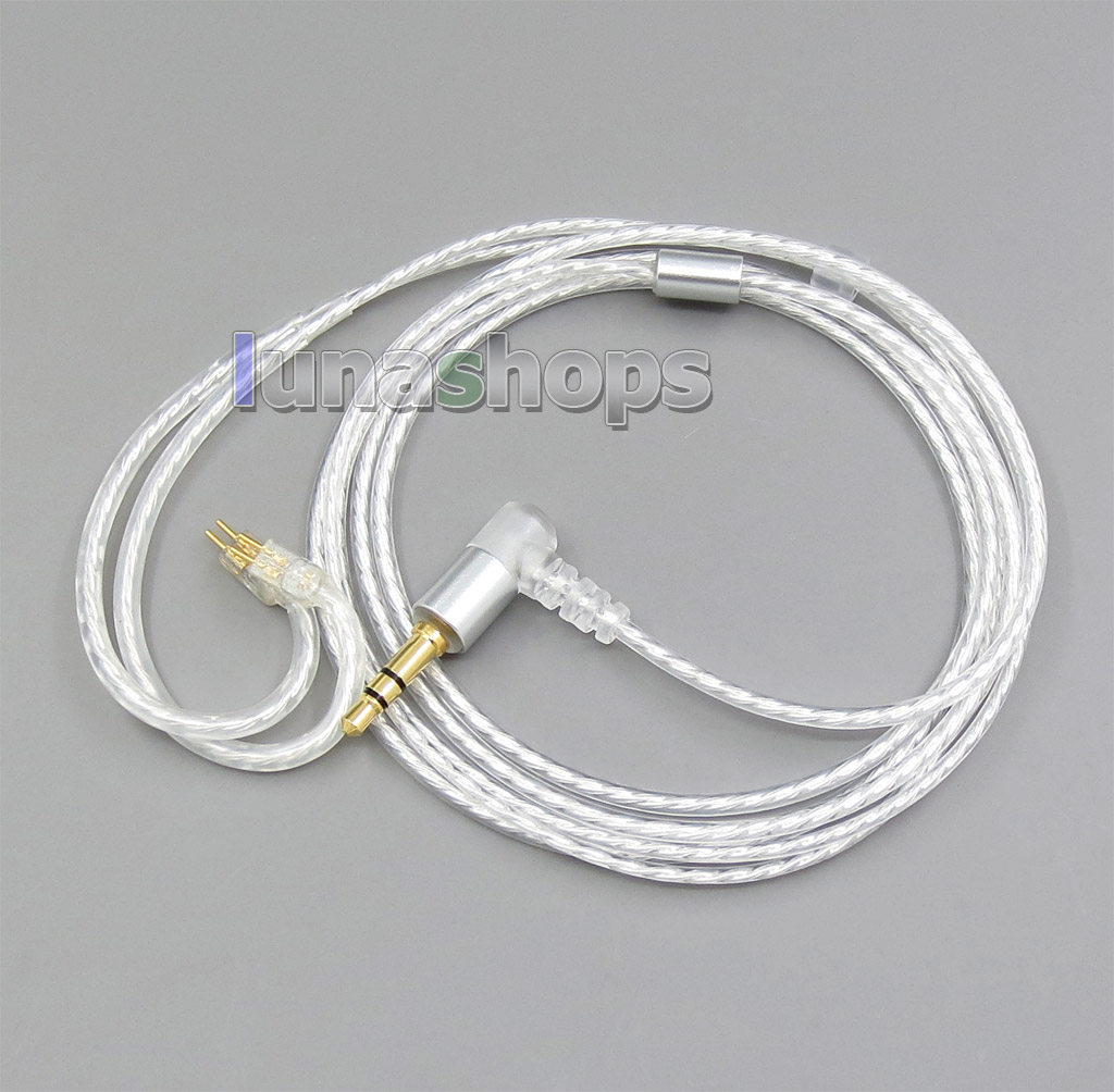 1.2m GY-Seiris 5N OCC Silver Plated PVC Cable For Westone 0.78mm W4r UM3X UM3RC ue11 ue18 JH13 JH16 ES3 