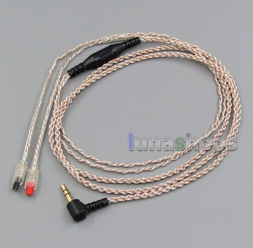 EachDIY Earphone Silver Plated OCC Mixed Foil PU Cable For Audio-Technica ATH-IM50 ATH-IM70 ATH-IM01 ATH-IM02 03 04