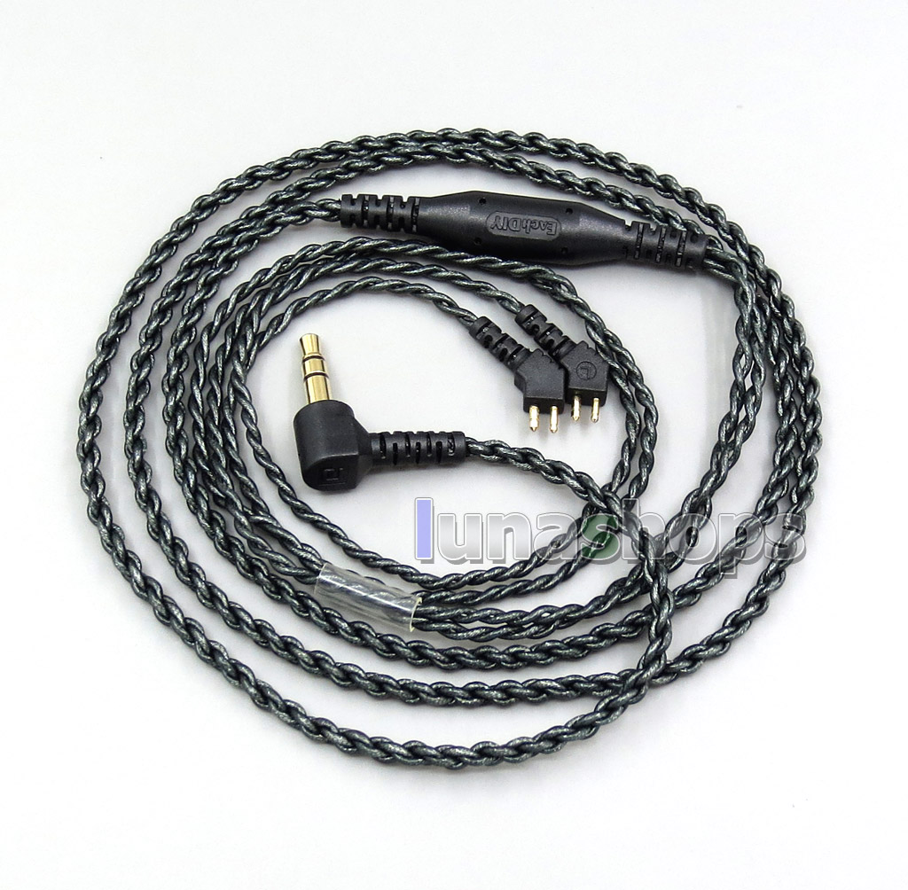 EachDIY 100 Ohm Silver Foiled Earphone Cable For Etymotic ER4B ER4PT ER4S ER6I ER4