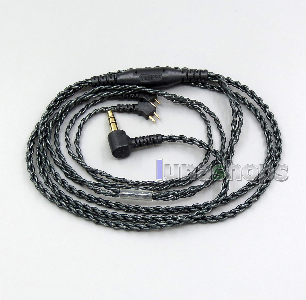 EachDIY 100 Ohm Silver Foiled Earphone Cable For Etymotic ER4B ER4PT ER4S ER6I ER4