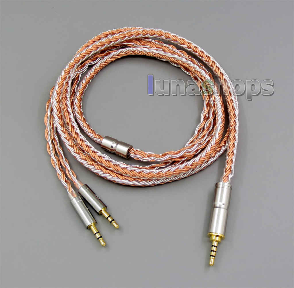 16 Cores Silver OCC Replacement Cable for Hifiman HE400S HE-400I HE560 HE-350 HE1000 V2 Headphone 3.5mm to 2.5mm