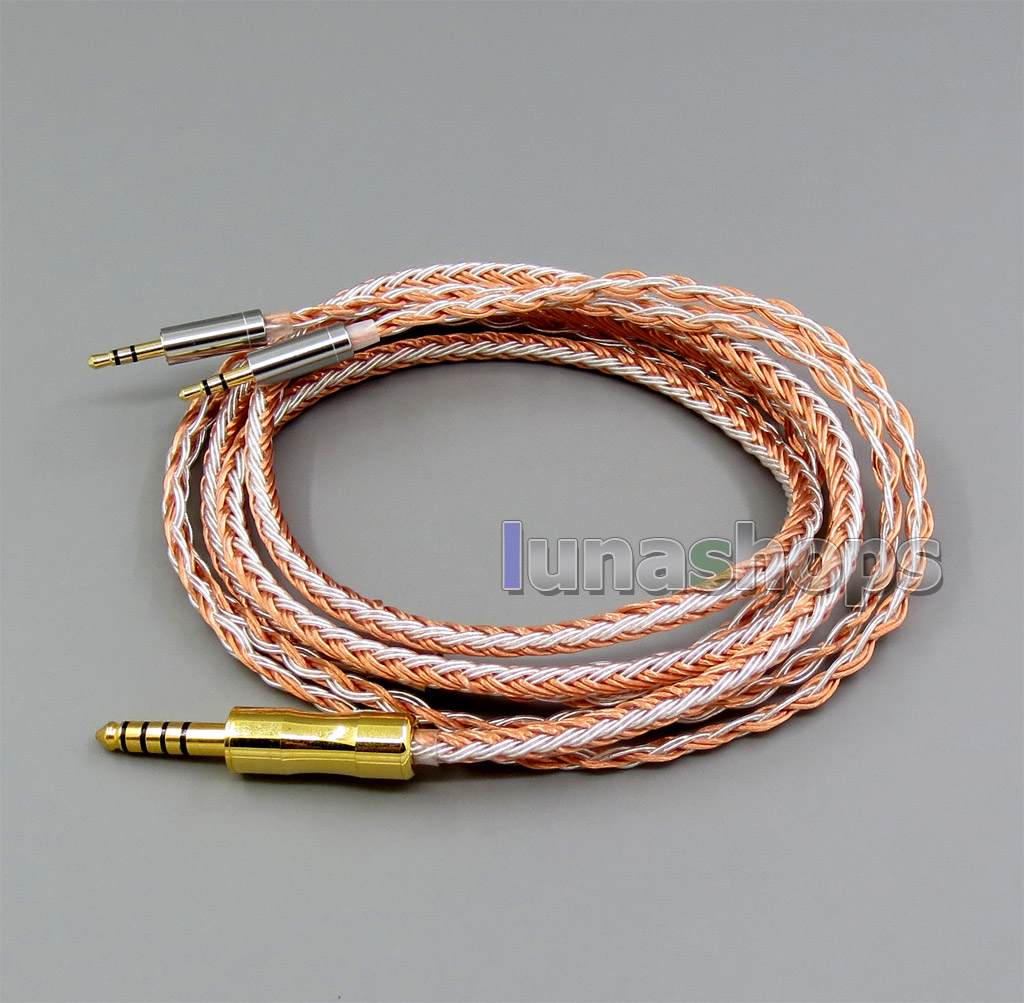16 Cores Silver OCC Replacement Cable for Hifiman HE400S HE-400I HE560 HE-350 HE1000 V2 Headphone XLR 2.5mm 4.4mm 3.5mm to 2.5mm