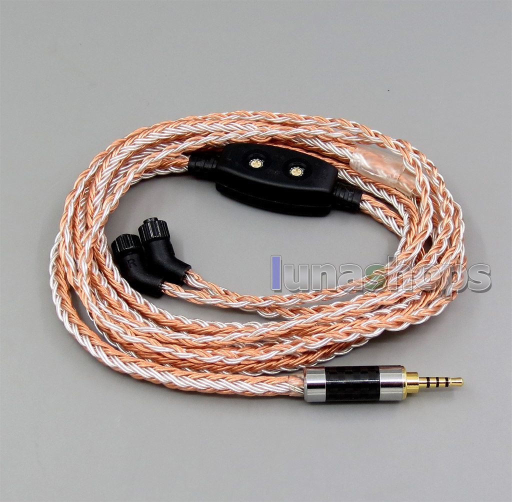 2.5mm 4pole TRRS Balanced 16 Core OCC Silver Mixed Headphone Cable For AKR03 Roxxane JH Audio JH24 Layla Angie AK380 AK240