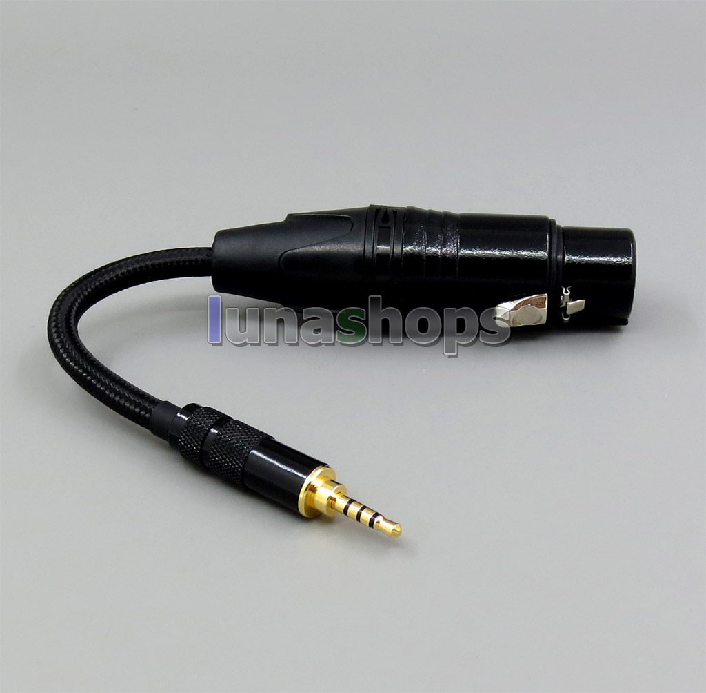 TRRS 2.5mm Balanced To 4pin XLR Female Silver Plated Net Shielding Cable For VentureCraft Soundroid Amplifier Vantam DSD
