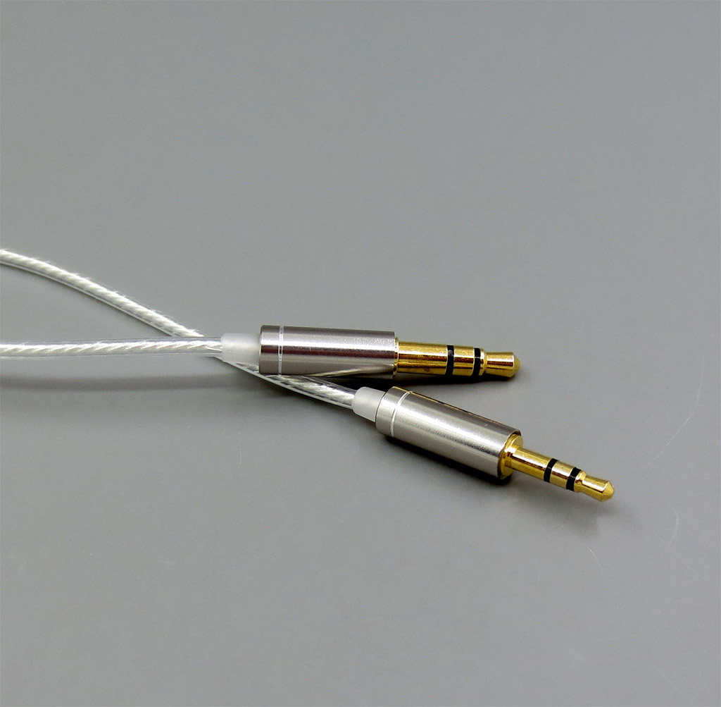 1.2m 2m 3m 3.5mm To 2.5mm OCC Silver Plated Earphone Cable For Headphone Headphone On ear 
