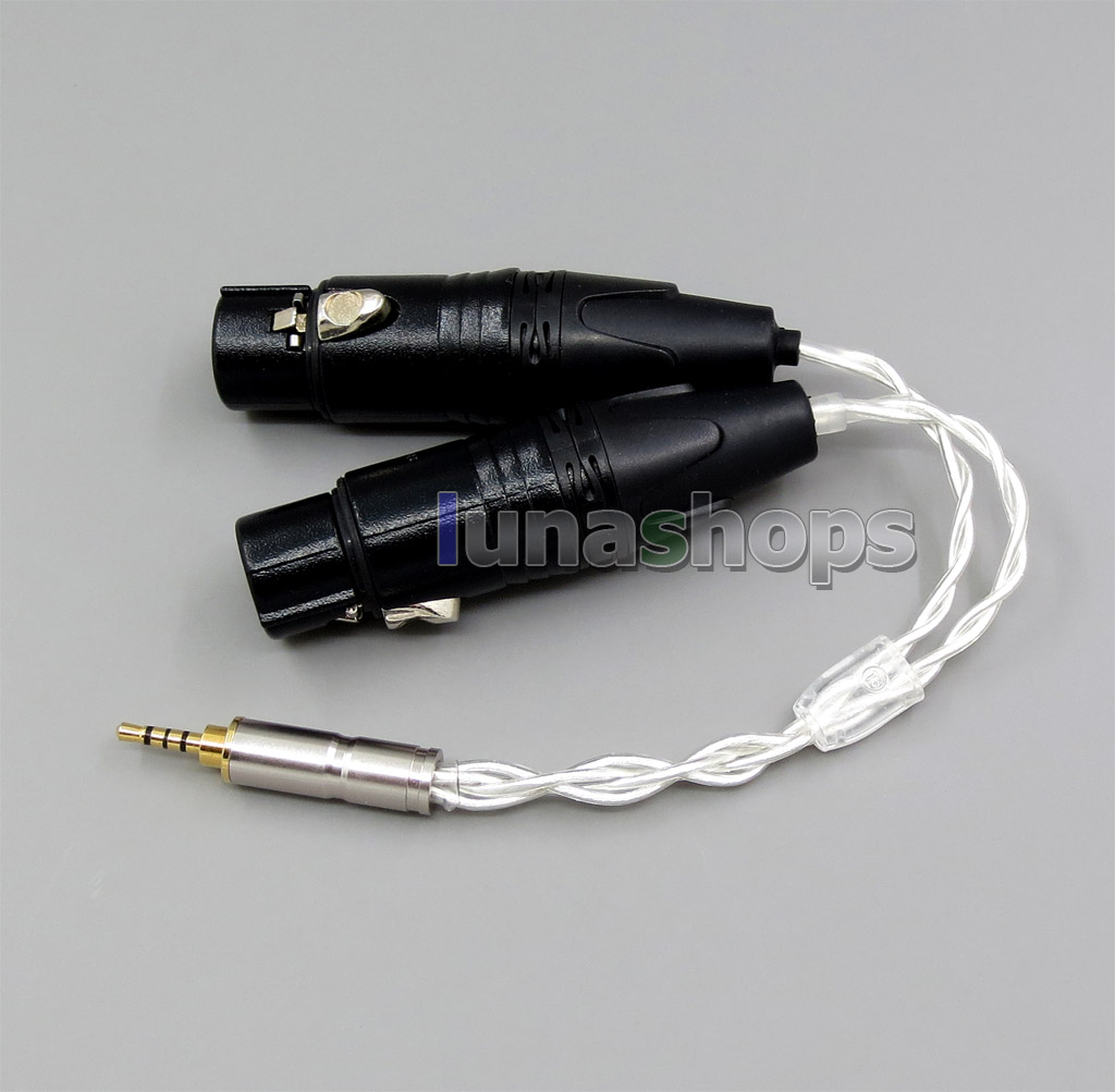 Pure Silver Shielding TRRS 2.5mm Balanced To 3pin XLR Female Audio Cable For VentureCraft Soundroid Amplifier Vantam DSD