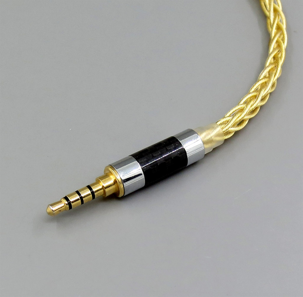 Pure OCC Silver+Golden Plated Earphone Cable For Sennheiser HD660s HD580 HD600 HD650 etc.